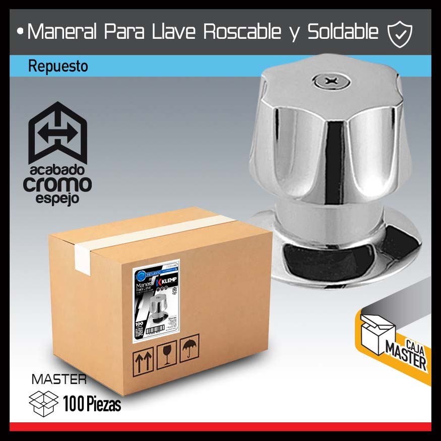 MANERAL PARA LLAVE ROSCABLE Y SOLDABLE