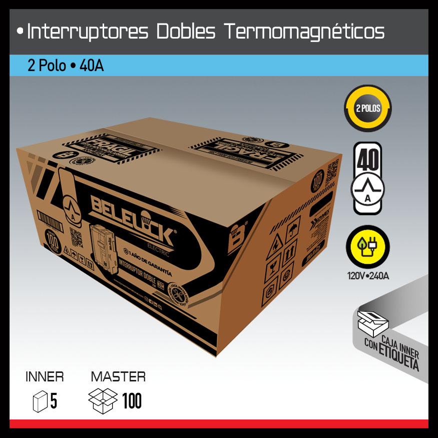 INTERRUPTOR DOBLE TERMOMAGNETICO