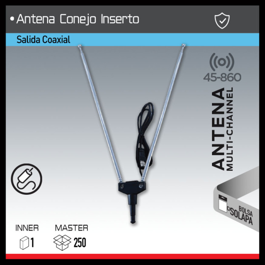 ANTENA CONEJO INSERTO