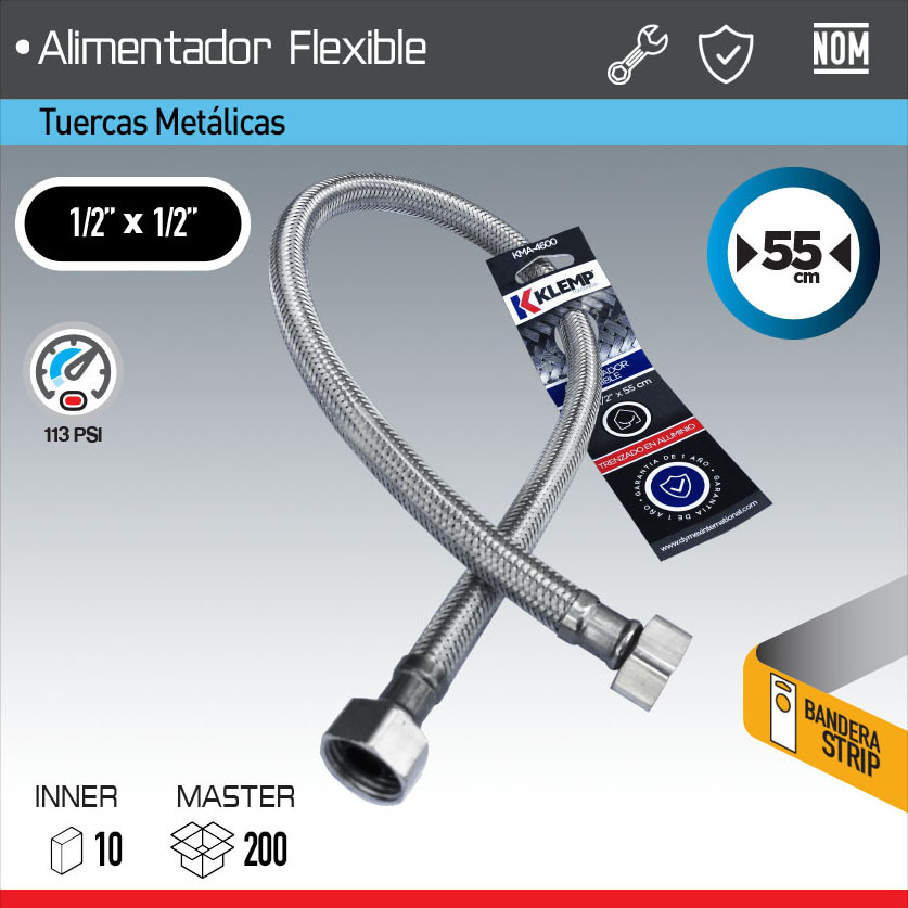 ALIMENTADOR FLEXIBLE 55cms