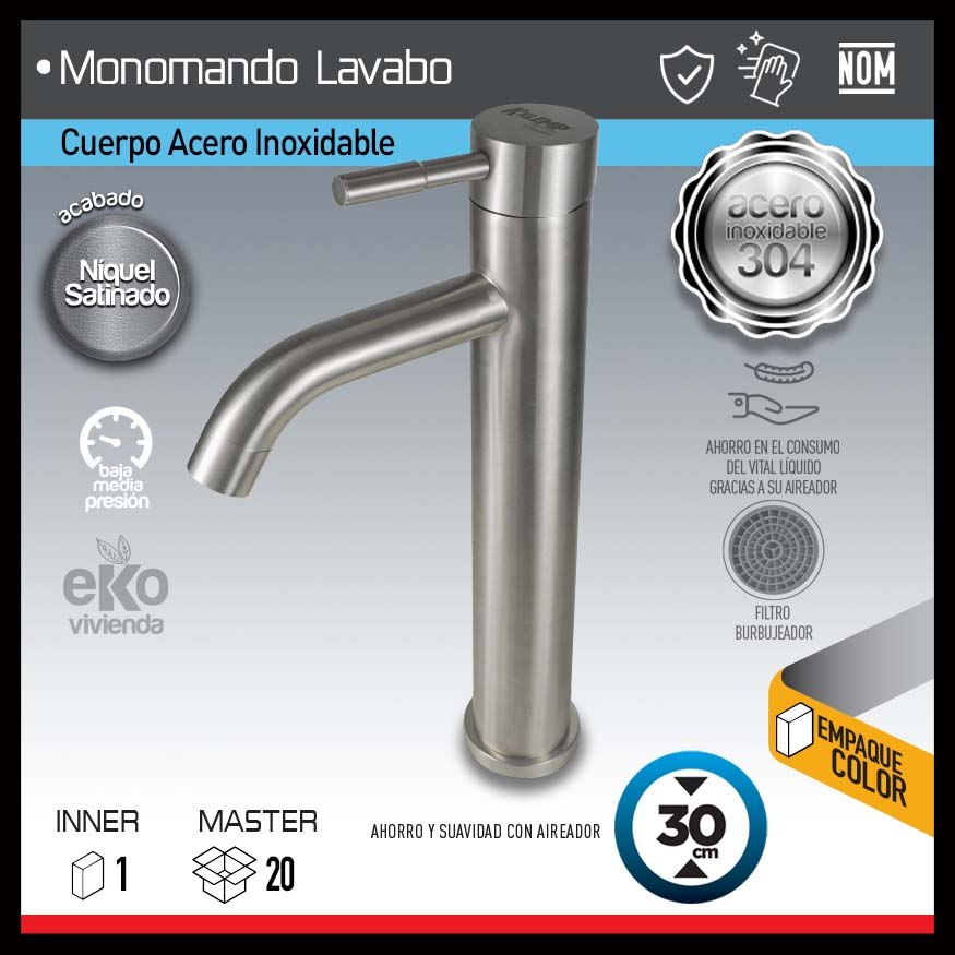 MONOMANDO LAVABO 30cm