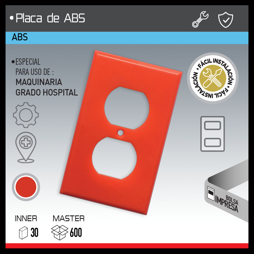 PLACA DE ABS DUPLEX