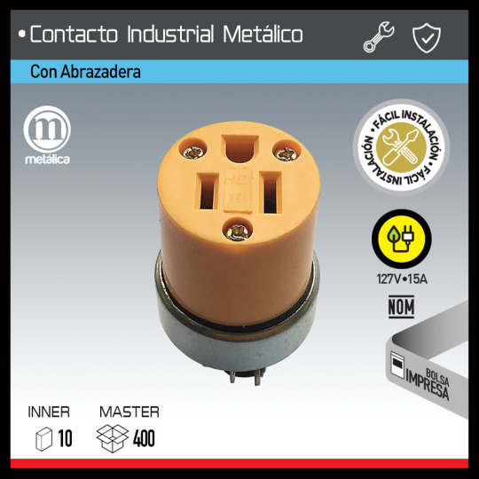 CONTACTO INDUSTRIAL  METÁLICO