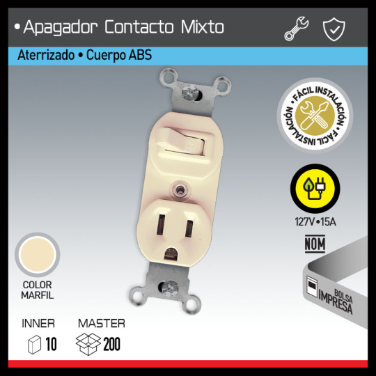 APAGADOR CONTACTO MIXTO