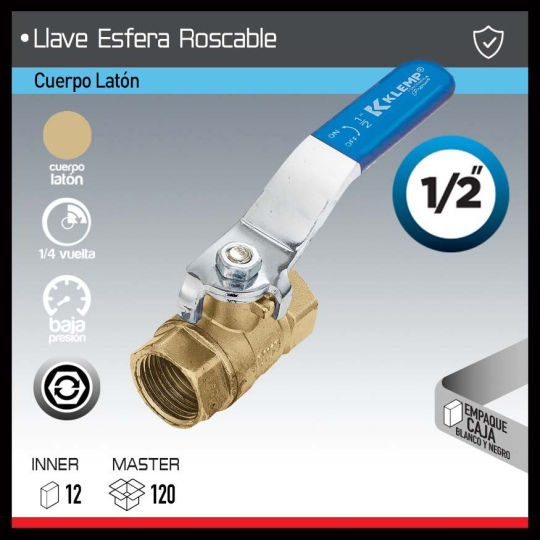 LLAVE ESFERA ROSCABLE