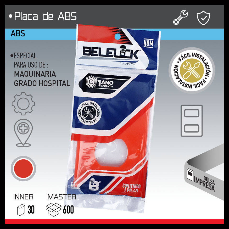 PLACA DE ABS DUPLEX